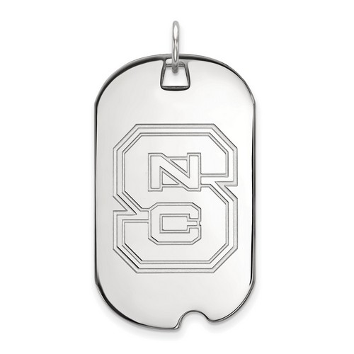 North Carolina State University Wolfpack Large Sterling Silver Dog Tag 7.51 gr