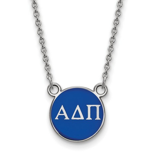 Alpha Delta Pi Sorority XS Pendant Necklace in Sterling Silver 2.75 gr