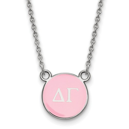 Delta Gamma Sorority XS Pendant Necklace in Sterling Silver 2.75 gr