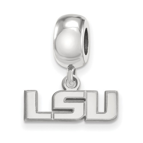 Louisiana State University LSU Tigers Sterling Silver Dangle Bead Charm 3.15 gr