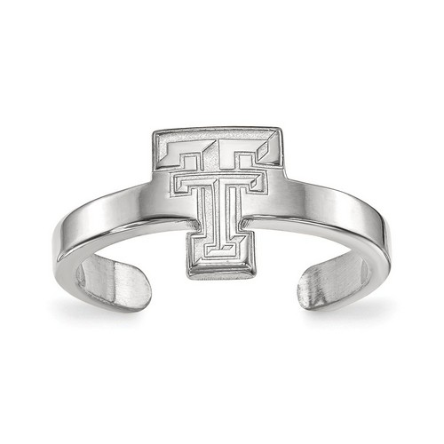 Texas Tech University Red Raiders Toe Ring in Sterling Silver 1.35 gr