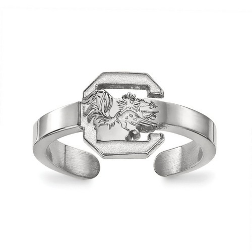 University of South Carolina Gamecocks Toe Ring in Sterling Silver 1.29 gr