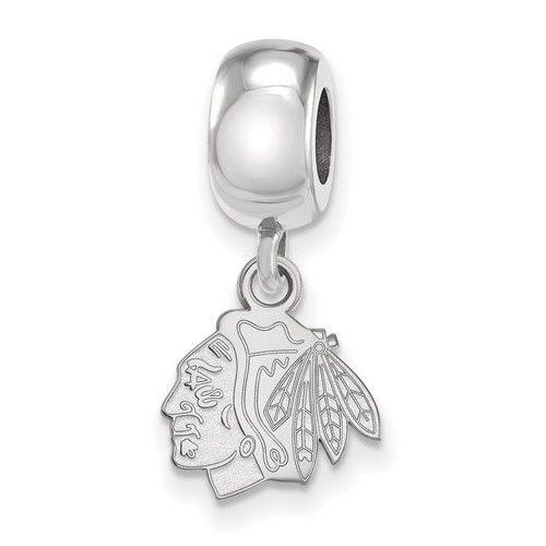 Chicago Blackhawks XS Dangle Bead Charm in Sterling Silver 3.00 gr