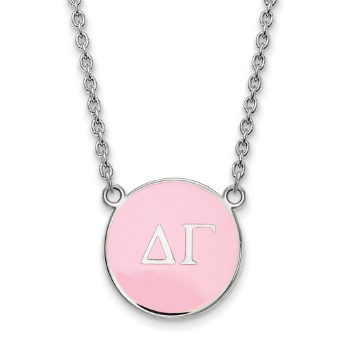 Delta Gamma Sorority Small Pendant Necklace in Sterling Silver 5.81 gr