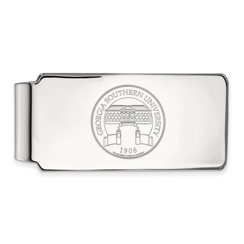 Georgia Southern University Eagles Crest Money Clip in Sterling Silver 17.08 gr