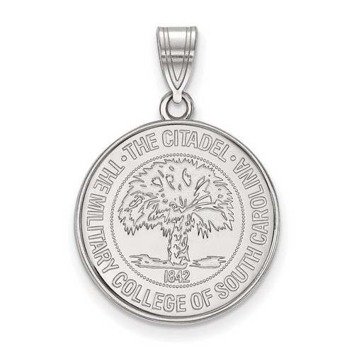 The Citadel Bulldogs Large Crest in Sterling Silver 3.20 gr
