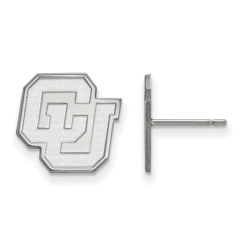 University of Colorado Buffaloes Small Post Earrings in Sterling Silver 1.93 gr
