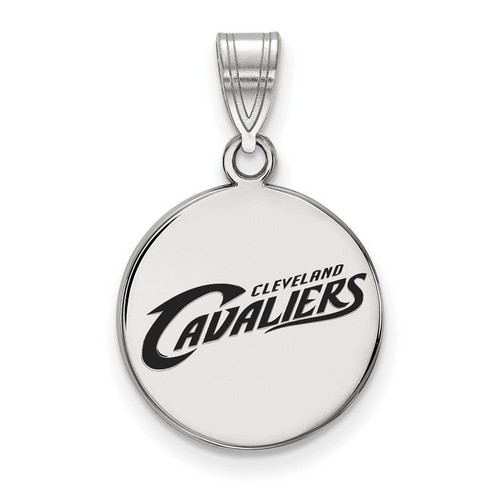 Cleveland Cavaliers Medium Disc Pendant in Sterling Silver 2.31 gr