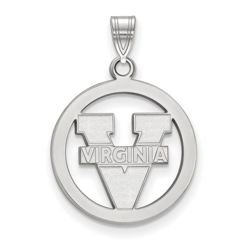 University of Virginia Cavaliers Small Sterling Silver Circle Pendant 2.05 gr