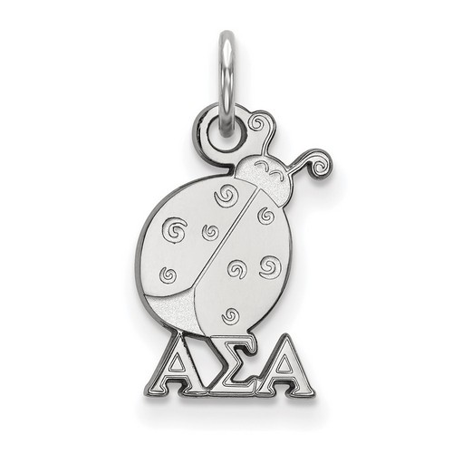 Alpha Sigma Alpha Sorority XS Pendant in Sterling Silver 0.78 gr