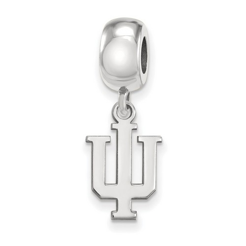 Indiana University Hoosiers Small Dangle Bead in Sterling Silver 3.06 gr