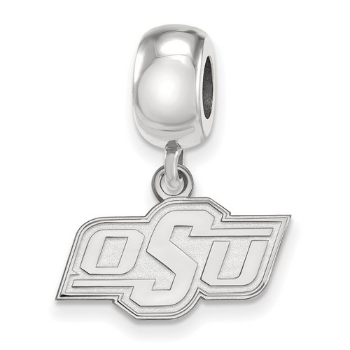 Oklahoma State University Cowboys XS Sterling Silver Dangle Bead Charm 3.35 gr