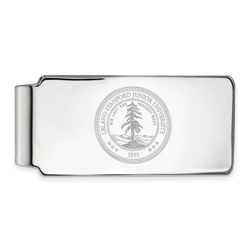 Stanford University Cardinal Money Clip Crest in Sterling Silver 17.06 gr