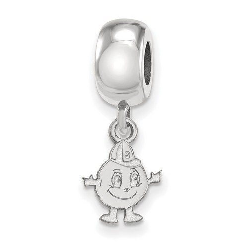 Syracuse University Orange XS Dangle Bead Charm in Sterling Silver 2.83 gr