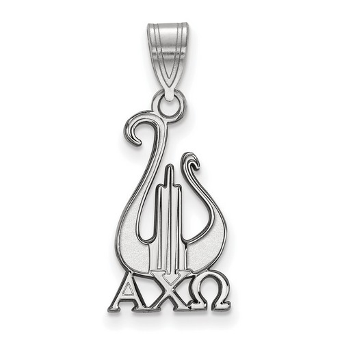 Alpha Chi Omega Sorority Small Pendant in Sterling Silver 1.13 gr