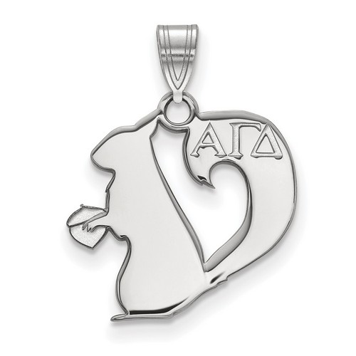 Alpha Gamma Delta Sorority Small Pendant in Sterling Silver 1.31 gr