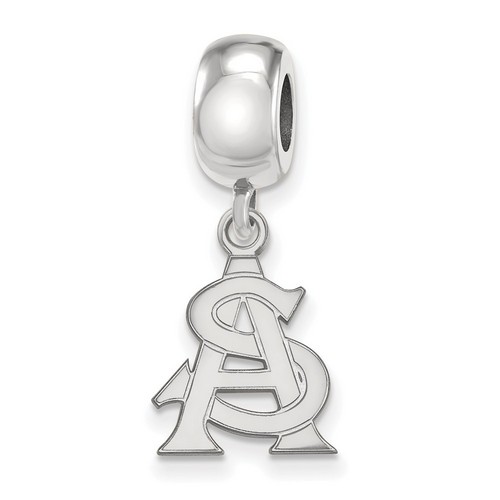 Arizona State University Sun Devils Small Dangle Bead in Sterling Silver 3.21 gr