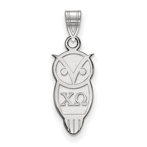 Chi Omega Sorority Small Pendant in Sterling Silver 1.31 gr
