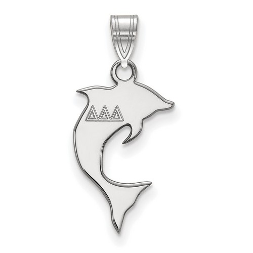 Tri Delta Sorority Small Pendant in Sterling Silver 1.24 gr