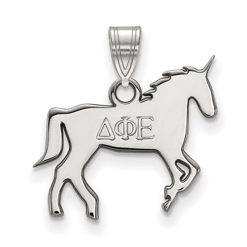 Delta Phi Epsilon Sorority Small Pendant in Sterling Silver 1.48 gr