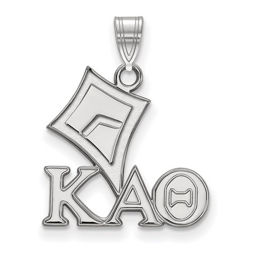 Kappa Alpha Theta Sorority Small Pendant in Sterling Silver 1.69 gr