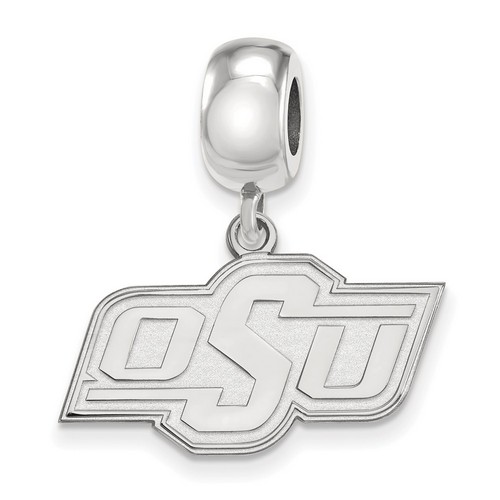 Oklahoma State University Cowboys Small Dangle Bead in Sterling Silver 4.58 gr