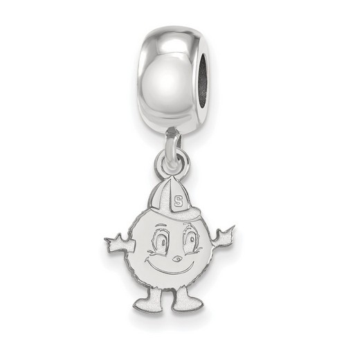 Syracuse University Orange Small Dangle Bead in Sterling Silver 3.03 gr