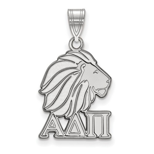 Alpha Delta Pi Sorority Medium Pendant in Sterling Silver 2.22 gr