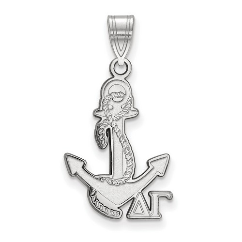 Delta Gamma Sorority Medium Pendant in Sterling Silver 1.54 gr