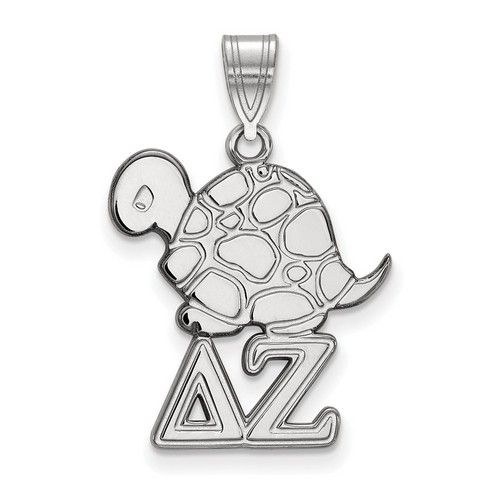 Delta Zeta Sorority Medium Pendant in Sterling Silver 2.56 gr