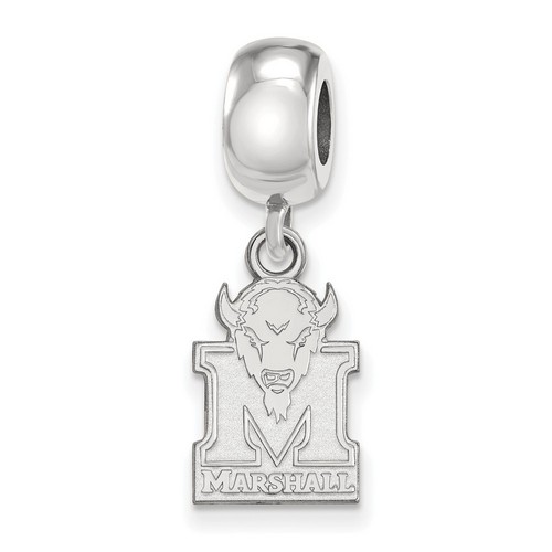 Marshall University Thundering Herd Small Dangle Bead in Sterling Silver 3.36 gr