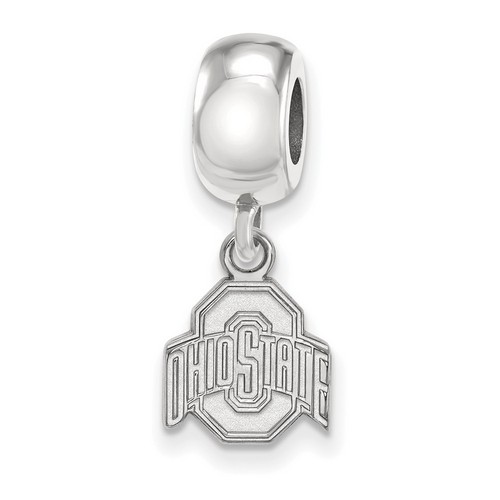 Ohio State University Buckeyes XS Dangle Bead Charm in Sterling Silver 2.73 gr