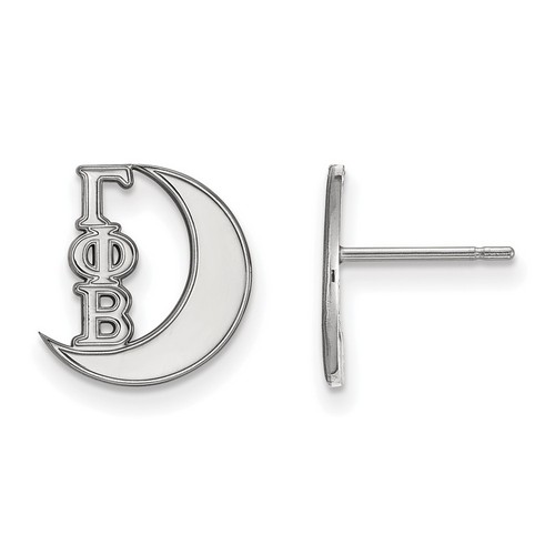 Gamma Phi Beta Sorority XS Post Earrings in Sterling Silver 1.37 gr