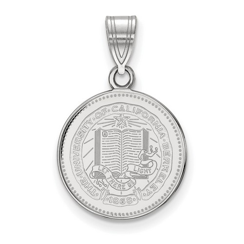 UC Berkeley California Golden Bears Sterling Silver Crest Pendant 2.29 gr