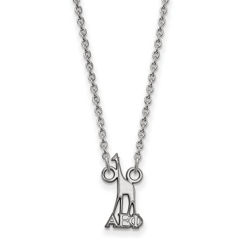 Alpha Epsilon Phi Sorority XS Pendant Necklace in Sterling Silver 2.67 gr
