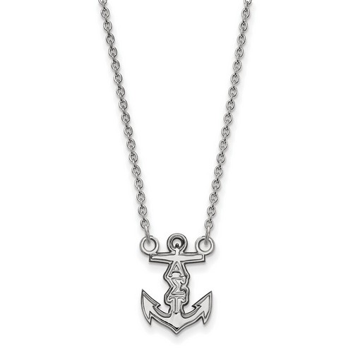 Alpha Sigma Tau Sorority XS Pendant Necklace in Sterling Silver 2.67 gr