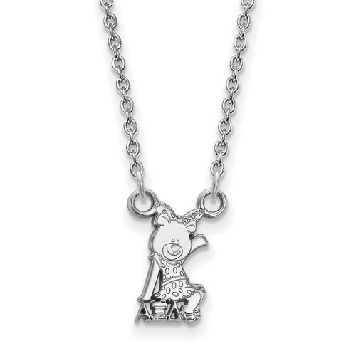 Alpha Xi Delta Sorority XS Pendant Necklace in Sterling Silver 2.67 gr