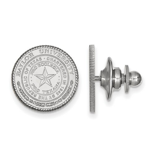 Baylor University Bears Crest Lapel Pin in Sterling Silver 2.21 gr