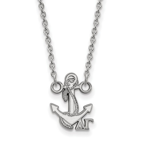 Delta Gamma Sorority XS Pendant Necklace in Sterling Silver 2.67 gr