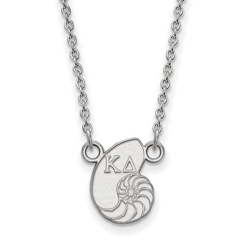 Kappa Delta Sorority XS Pendant Necklace in Sterling Silver 2.67 gr