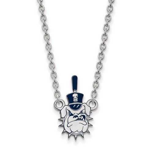 The Citadel Bulldogs Large Pendant Necklace in Sterling Silver 4.62 gr