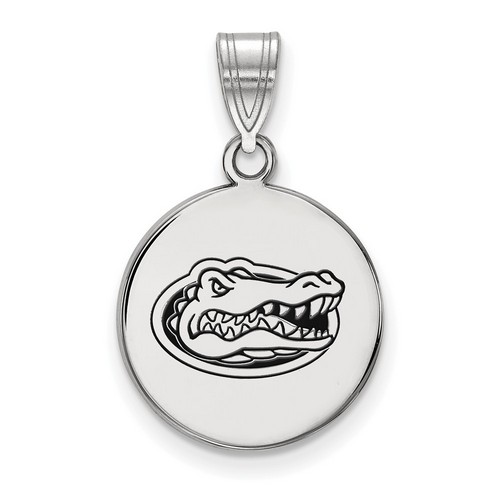 University of Florida Gators Medium Disc Pendant in Sterling Silver 2.21 gr