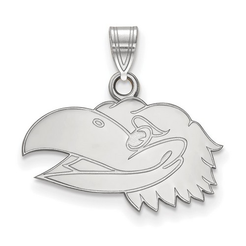 University of Kansas Jayhawks Small Pendant in Sterling Silver 2.09 gr