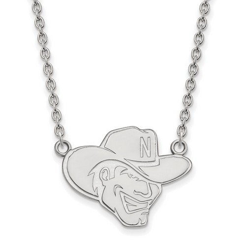 University of Nebraska Cornhuskers Large Pendant Necklace in Sterling Silver