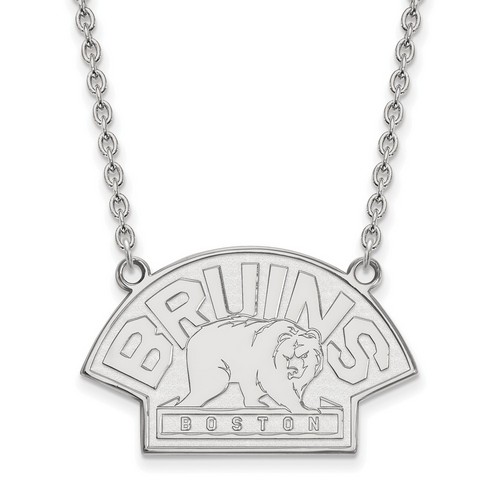 Boston Bruins Large Pendant Necklace in Sterling Silver 7.79 gr