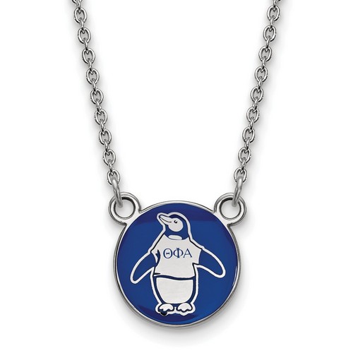 Theta Phi Alpha Sorority XS Pendant Necklace in Sterling Silver 3.10 gr