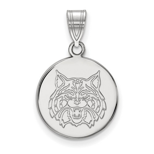 University of Arizona Wildcats Medium Disc Pendant in Sterling Silver 2.32 gr