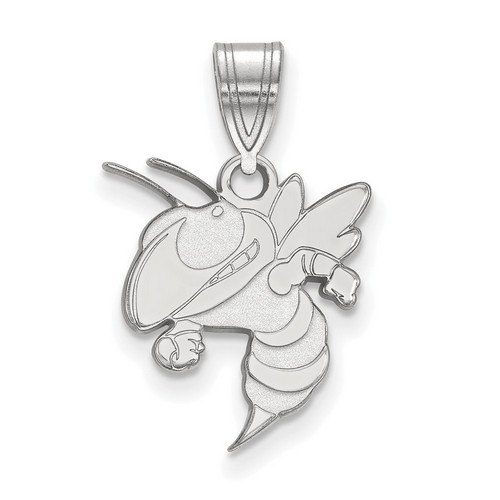 Georgia Tech Yellow Jackets Medium Pendant in Sterling Silver 1.27 gr