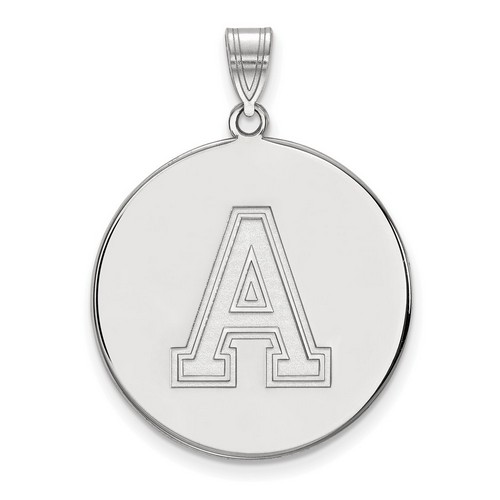 USMA West Point Army Black Knights XL Disc Pendant in Sterling Silver 5.85 gr