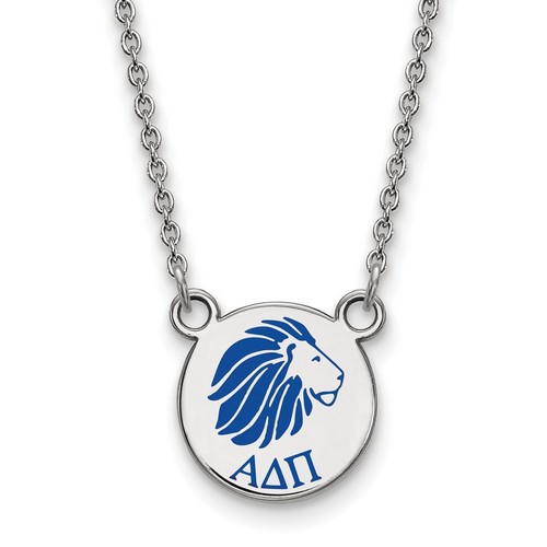 Alpha Delta Pi Sorority XS Pendant Necklace in Sterling Silver 3.34 gr